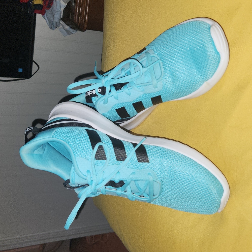 adidas 💚CLOUDFOAM ®️ Aqua/Blk/Orange 🧡 RACER TR 2.0 💚 7M